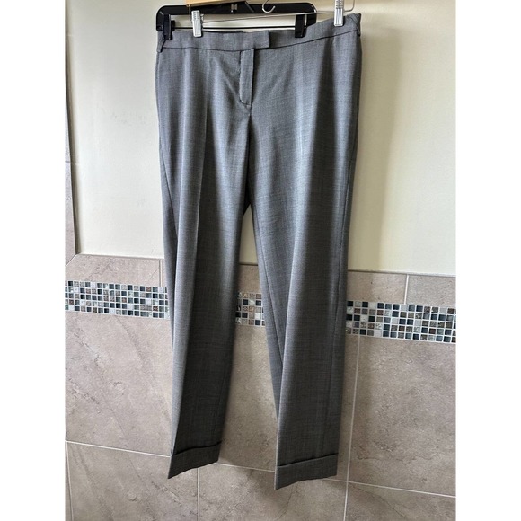 CHRISTIAN LACROIX Gray Wool Blend Wide Leg Trousers SZ FR 42 NWOT